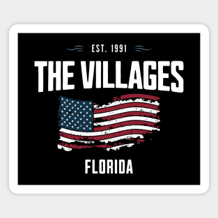 The Villages Florida - Old Glory Patriotic USA Flag July 4th Magnet